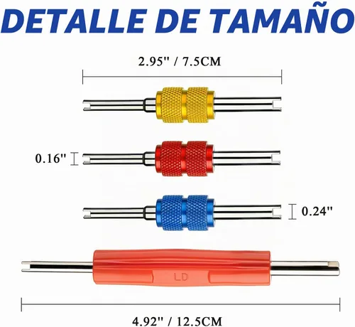 Vista 3 de Diking R134A R12 A/C HVAC Herramienta de extracción de núcleo de válvula Schrader para aire acondicionado (herramienta de extracción)