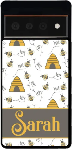 Vista 9 de Honey Bumble Bee - Funda de goma negra personalizada compatible con Google Pixel 10, 10 Pro, 10 Pro XL, 9a, 9 Pro, Pixel 9, Pixel 9 Pro XL, 8a, 8