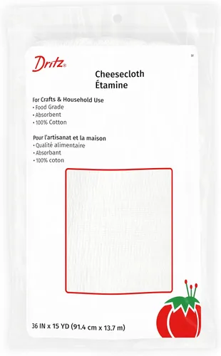 Vista 10 de Dritz Estopilla de algodón de grado alimenticio para manualidades y uso doméstico, 36 pulgadas x 6 yardas, sin blanquear