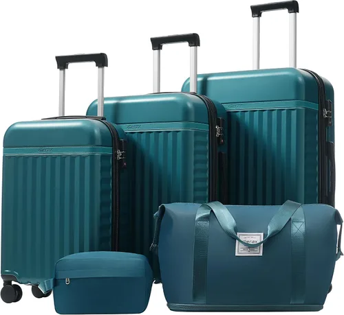 Vista 51 de Merax Equipaje Sets 2 piezas Hardshell 20&28 IN Maleta Set con bolsa de lona