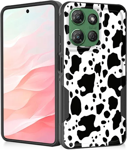 Vista 29 de Funda para Moto G Play 4G 2024, resistente de doble capa híbrida de policarbonato duro, goma suave, a prueba de golpes, funda protectora resistente