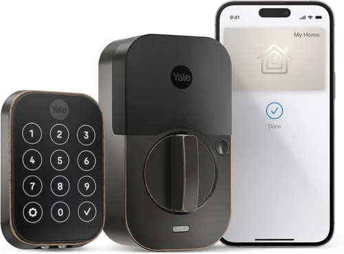 Vista 12 de Yale Assure Lock 2 Touch Plus Apple Home Keys - Cerrojo con Wi-Fi, color negro