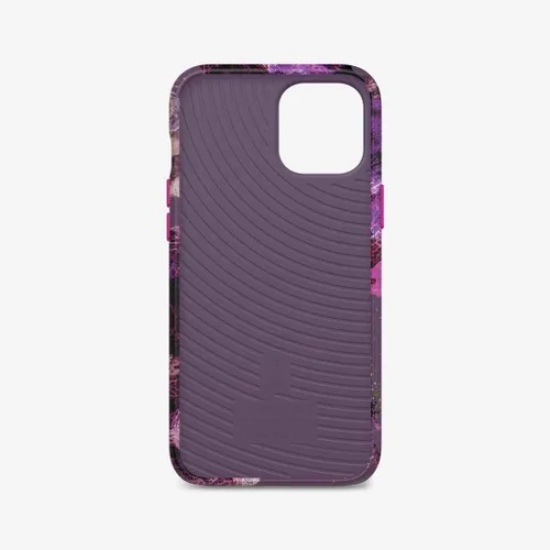 Vista 3 de tech21 Eco Art - Funda para Apple iPhone 12 Pro Max 5G con protección contra caídas de 10 pies, diseño collage 1, color rosa y morado