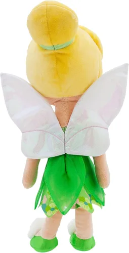 Vista 3 de Disney Store Muñeca de peluche oficial de Tinker Bell Princess, muñecas de princesa de Disney con características bordadas, Peter Pan, muñecas
