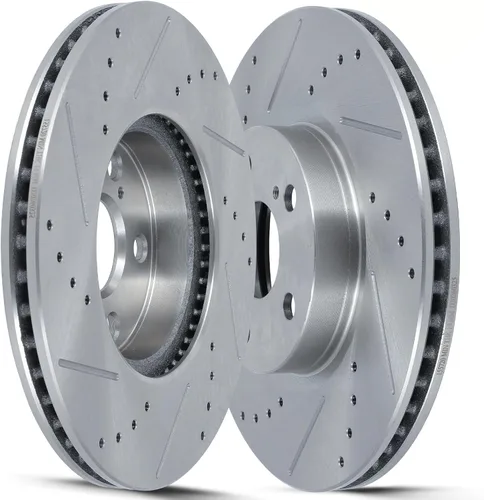Vista 38 de SCITOO Rotores de freno trasero para Honda para CR-V 2002-2004 Frenos de disco perforados y ranurados Rotores de reemplazo: 31304