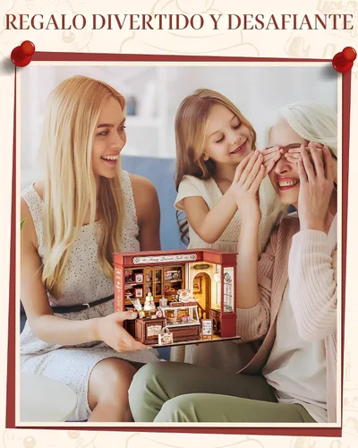 Vista 5 de Rolife Kit de casa de muñecas en miniatura de bricolaje para tienda