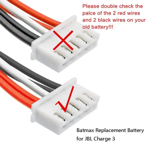 Vista 3 de Batmax Nueva batería de 3.7 V 7200 mAh GSP1029102A para JBL carga 3 altavoz Bluetooth portátil