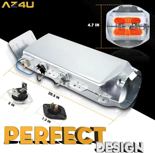 Vista 7 de Elemento calefactor de secadora apto para Samsung DV448AEP/XAA DV448AEP