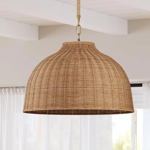 Vista 11 de Nathan James Leigh Iluminación Colgante, Luz Colgante de Techo Negra con Pantalla de Vidrio de Gran Tamaño y Cable Ajustable, para Isla de Cocina