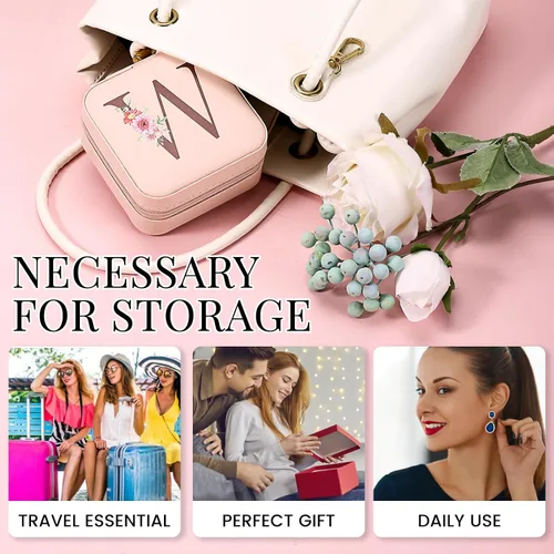Vista 6 de Yaztops Regalos de Navidad 2023, estuche de joyería imprescindible de viaje, accesorios de viaje esenciales de vacaciones para mujeres