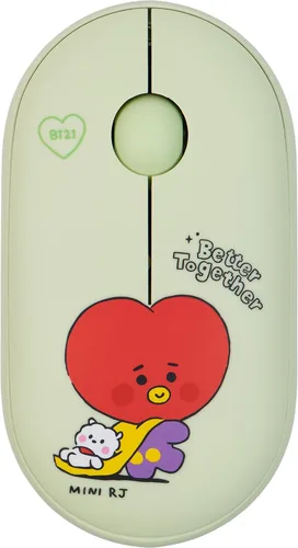 Vista 10 de Hamee BT21 My Little Buddy Series Mouse para portátil, iPad, MacOS, PC, Windows, Android - CHIMMY