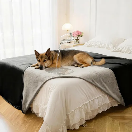 Vista 17 de Manta impermeable para perros pequeños, a prueba de fugas, manta reversible para sofá, cama, protector de muebles lavable a máquina, 25 x 35