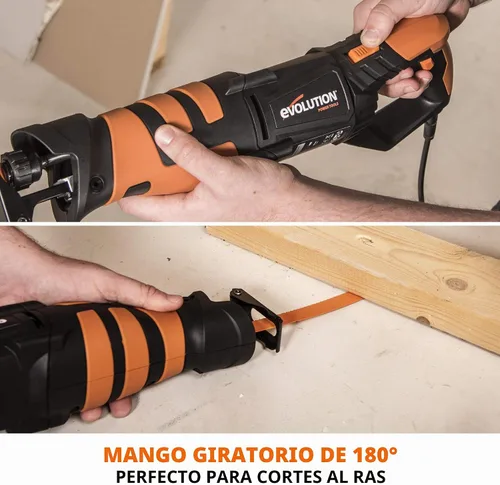 Vista 8 de Evolution Power Tools R230RCP - Sierra de vaivén con 4 cuchillas