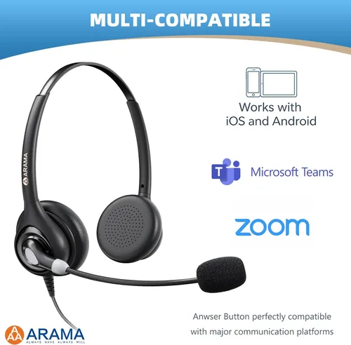Vista 10 de Arama Auriculares para teléfono celular con micrófono, cable de 0.1 in
