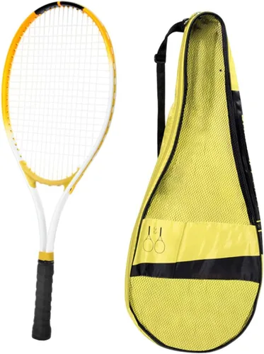 Vista 9 de kowaku Raqueta de tenis para entrenamiento interior y exterior, mango resistente a los golpes con bolsa para parque, jardín, adultos, estudiantes