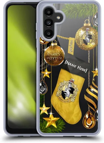 Vista 8 de Head Case Designs Funda de gel suave personalizable con licencia oficial de Harry Potter Gryffindor, adornos de Navidad, compatible con Samsung