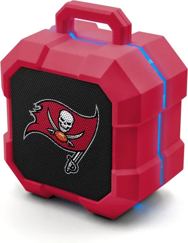 Vista 32 de SOAR NFL Shockbox - Altavoz Bluetooth inalámbrico LED, resistente al agua, IPX4, 5.0 Bluetooth con más de 5 horas de tiempo de reproducción, pequeño