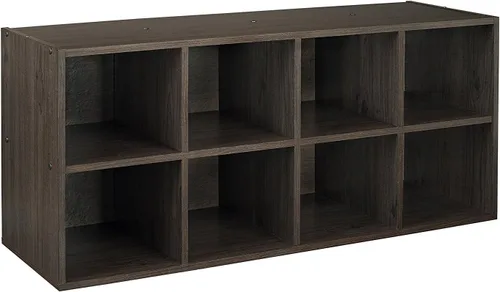 Vista 4 de ClosetMaid Organizador de almacenamiento de zapatos de 8 cubos, Espresso