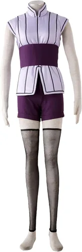 Vista 2 de Hyuga Hinata - Disfraz de Hinata, el último traje de 6 piezas para adultos, Halloween, cosplay para niños, disfraz para niños, los mejores regalos