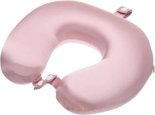Vista 13 de PATIKIL Almohada de viaje de seda para avión, funda de seda real de 22 Momme, almohada de viaje para el cuello, almohada para dormir, almohada