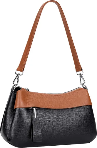 Vista 17 de Over Earth Genuine Leather Crossbody Bags for Women Small Hobo Handbags Shoulder Purses with 2 Detachable Straps