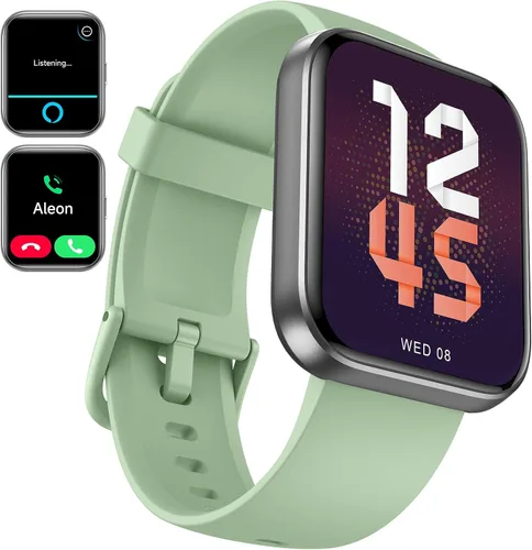 Vista 3 de aeac Paquete de 2 relojes inteligentes (negro + verde) para hombres y mujeres