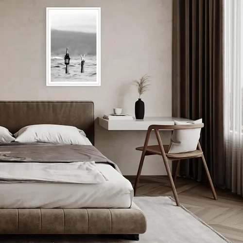 Vista 3 de Acqooeakt Póster retro de mujer con champán en la playa, arte de pared en blanco y negro, impresión feminista, carrito de bar, decoración de pared
