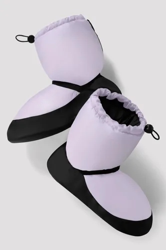 Vista 5 de Bloch Girls Warm Up Dance Booties, Lightweight Ballet Slippers, PVC Sole Nailon lila