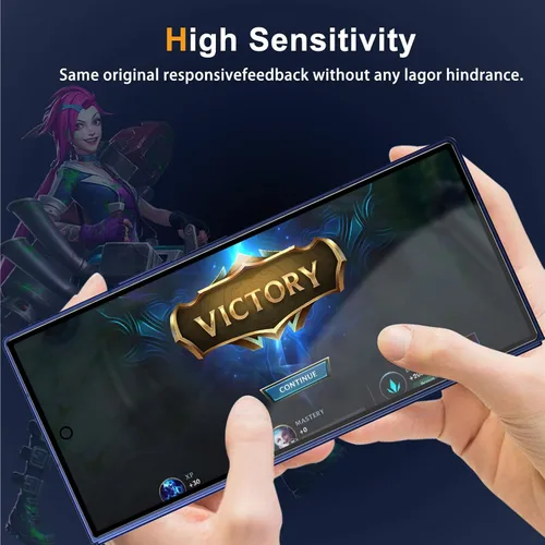 Vista 6 de Privacy Screen Protector for Samsung Galaxy Z Fold 8 Lens Protector [2+2] 9H Hardness Tempered Glass Protective Film + Camera Lens Protector