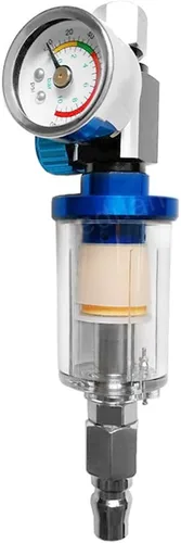 Vista 7 de beduan Filtro separador de aceite de agua, filtro NPT macho y hembra de 1/4 de pulgada para pistola rociadora de hilo de aire (2 unidades)