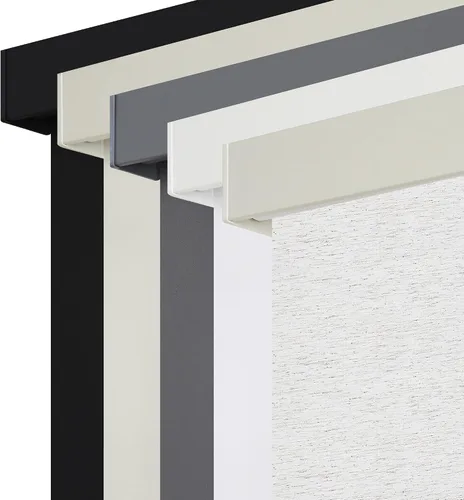Vista 17 de SUNOFF Persianas Enrollables Opacas Inalámbricas para Ventanas de Parada Libre, Bajar Oscurecimiento de Habitación con Cenefa, Persianas de Tela