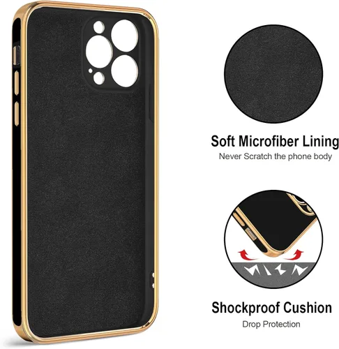 Vista 3 de Hython Funda para iPhone 12 Pro con soporte de anillo [soporte de anillo giratorio de 360° con soporte magnético] chapado de lujo en oro rosa suave