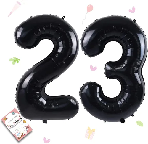 Vista 14 de Globos grandes de 40 pulgadas de números del 0 al 9, globos numéricos para decoración de fiesta de cumpleaños, globos de helio de aluminio