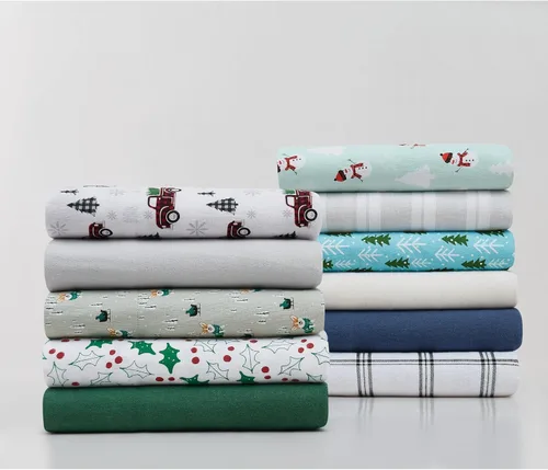 Vista 6 de TRULY SOFT Bristol - Juego de sábanas de franela de algodón múltiple de 3 piezas, diseño a cuadros, para hombres y mujeres, certificado Oeko-TEX