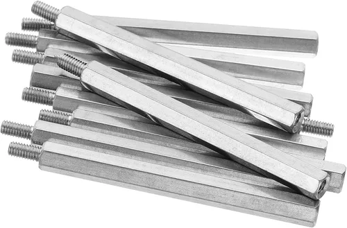 Vista 5 de PATIKIL M3x35mm+0.236 in - Separador hexagonal macho-hembra, paquete de 10 tornillos de separación de PCB de acero inoxidable para placas base