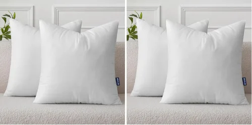 Vista 8 de MIULEE Relleno de almohada de 12 x 12 pulgadas, rellenos de almohada decorativos cuadrados, formas de almohada esponjosas de primera calidad