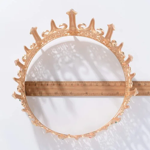 Vista 6 de Eseres Corona de rey dorado para hombre, disfraz de coronas de cumpleaños, decoración de pastel de cumpleaños