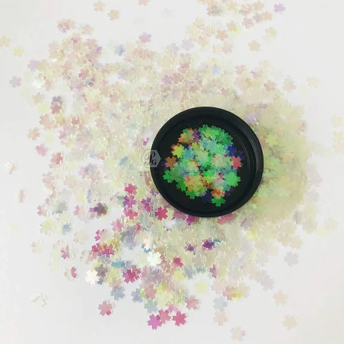 Vista 7 de PrettyG Paquete de 0.35 oz/paquete – Sakuras lentejuelas purpurina – Festival Rave belleza maquillaje cara cuerpo uñas arte decoración C03
