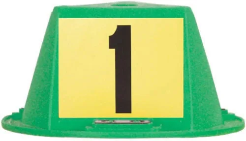 Vista 19 de Toppers magnéticos para techo, sombreros magnéticos para automóvil, juego de 10 unidades, con numeración (azul, numerados del 1 al 10)