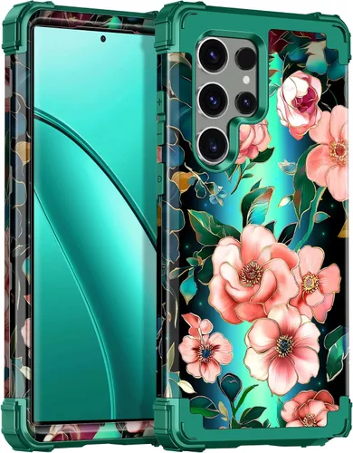 Vista 92 de Casetego Funda para Galaxy A16 5G, que brilla en la oscuridad, tres capas, resistente, a prueba de golpes, protección completa, policarbonato duro