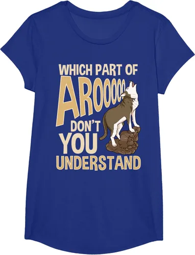 Vista 26 de What Part Of Aroooo Don't You Understand Husky - Camiseta para perro, Negro, S
