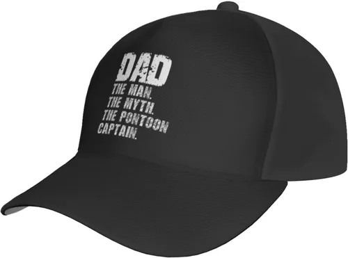 Vista 2 de LIFANGMI Dad The Man The Myth The Pontoon Captain Baseball Cap for Men Women Breathable Baseball Caps Casual Outdoor Hat Adjustable Trucker Hats Dad