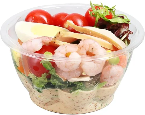 Vista 15 de Restaurantware - Thermo Tek - Ensaladeras desechables de 8 onzas, 50 cuencos redondos para delicatessen, evita grietas y fugas, recipiente
