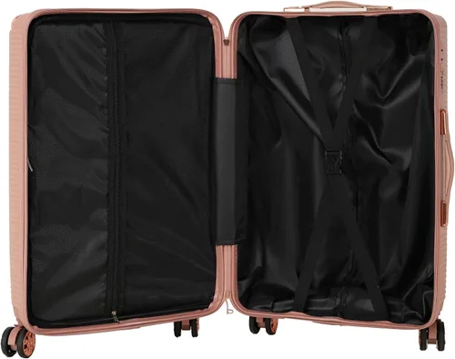 Vista 205 de Merax Equipaje, maleta extensible rígida con ruedas giratorias ligeras, Negro -, 40/48/52