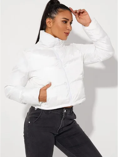 Vista 3 de Chaqueta corta para mujer, chaqueta de moda para mujer, abrigo ligero cálido para invierno