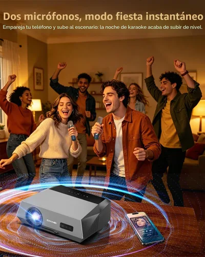 Vista 2 de Cine en casa interior de la luz del día del proyector elegante 4K