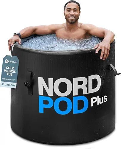 Vista 10 de LifePro NordPod - Tina de hielo de recuperación – Tina de inmersión fría portátil para recuperación de baños de hielo y terapia de agua fría