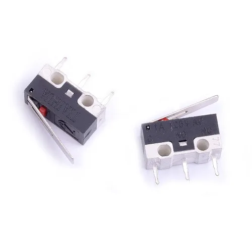 Vista 2 de 25pcs AC 1A 125V 3Pin SPDT Limit Micro Switch Palanca de bisagra larga para Arduino (Paquete de 25) CYT1073