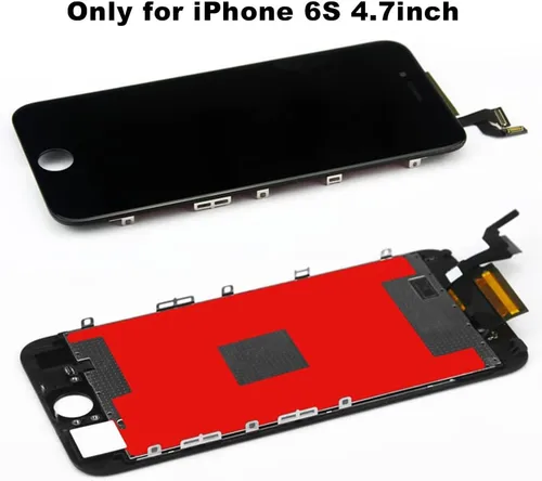 Vista 6 de Para iPhone 6S Pantalla Reemplazo Negro, LCD Touch Digitizer con Herramientas de Reparación+Protector de Pantalla para A1633, A1688, A1700 (negro)