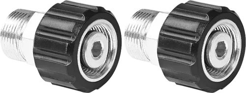 Vista 8 de YAMATIC Adaptador para lavadora a presión, métrica M22-0.551 in macho a M22-0.591 in hembra, conecta la manguera de lavadora a presión M22-0.551 in